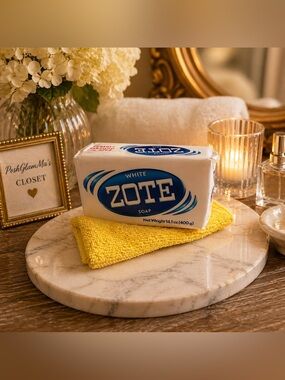 Zote White Soap with Yellow Cloth